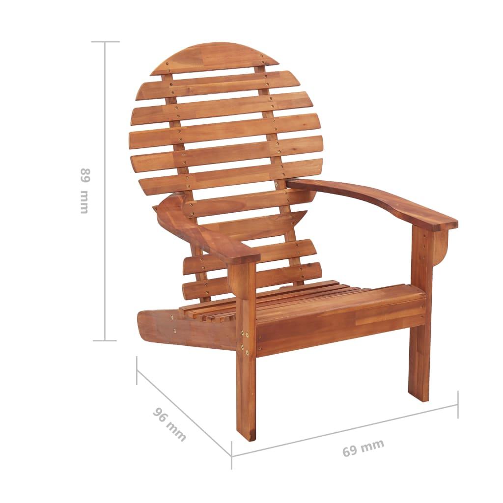 Adirondack-Stuhl Massivholz Akazie - Pazzar.ch