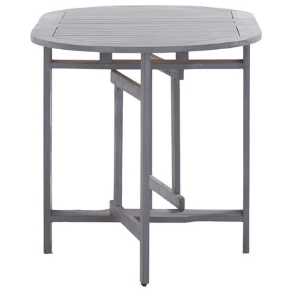 Klappbarer Gartentisch Grau 120 x 70 x 74 cm Akazienholz Massiv - Pazzar.ch