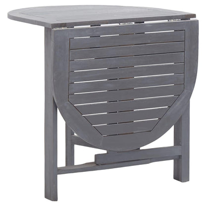 Klappbarer Gartentisch Grau 120 x 70 x 74 cm Akazienholz Massiv - Pazzar.ch