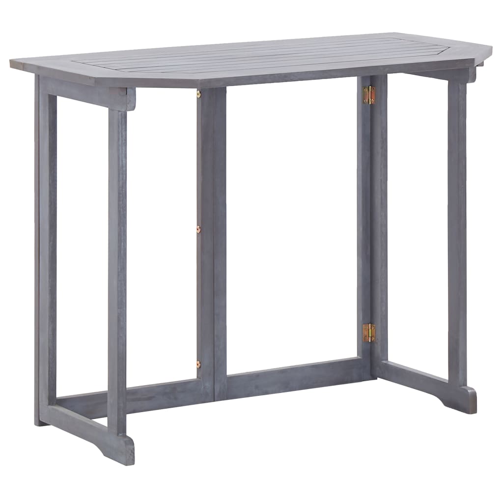 Klappbarer Balkontisch 90 x 50 x 74 cm Massivholz Akazie - Pazzar.ch