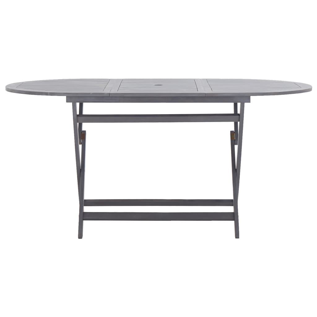 Klappbarer Gartentisch 160 x 85 x 75 cm Massivholz Akazie - Pazzar.ch