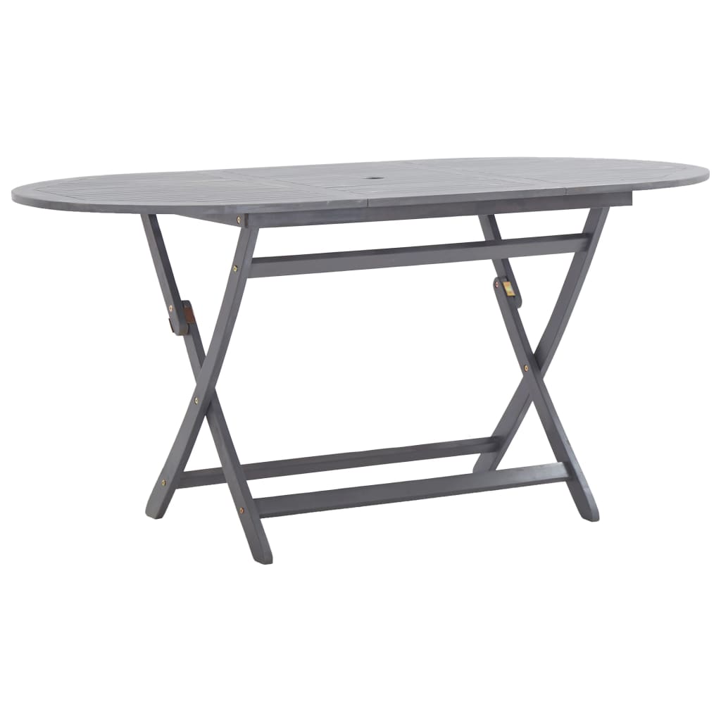 Klappbarer Gartentisch 160 x 85 x 75 cm Massivholz Akazie - Pazzar.ch