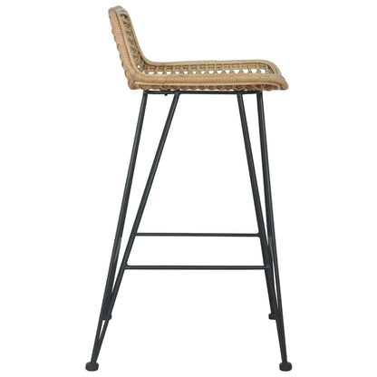 Barhocker 2 Stk. Rattan Natur - Pazzar.ch