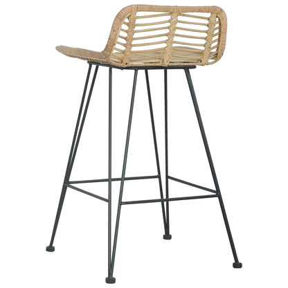 Barhocker 2 Stk. Rattan Natur - Pazzar.ch