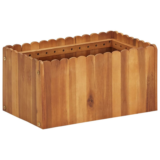 Garten-Hochbeet 50 x 30 x 25 cm Massivholz Akazie - Pazzar.ch