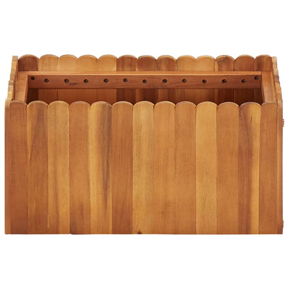 Garten-Hochbeet 50 x 30 x 25 cm Massivholz Akazie - Pazzar.ch