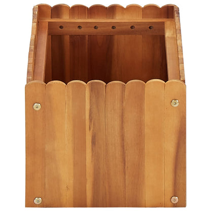 Garten-Hochbeet 50 x 30 x 25 cm Massivholz Akazie - Pazzar.ch
