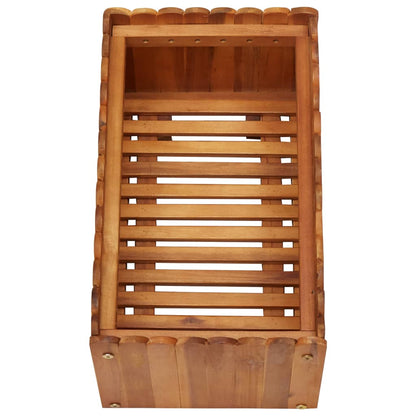 Garten-Hochbeet 50 x 30 x 25 cm Massivholz Akazie - Pazzar.ch