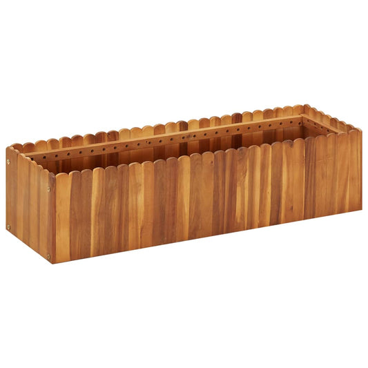 Garten-Hochbeet 100 x 30 x 25 cm Massivholz Akazie - Pazzar.ch