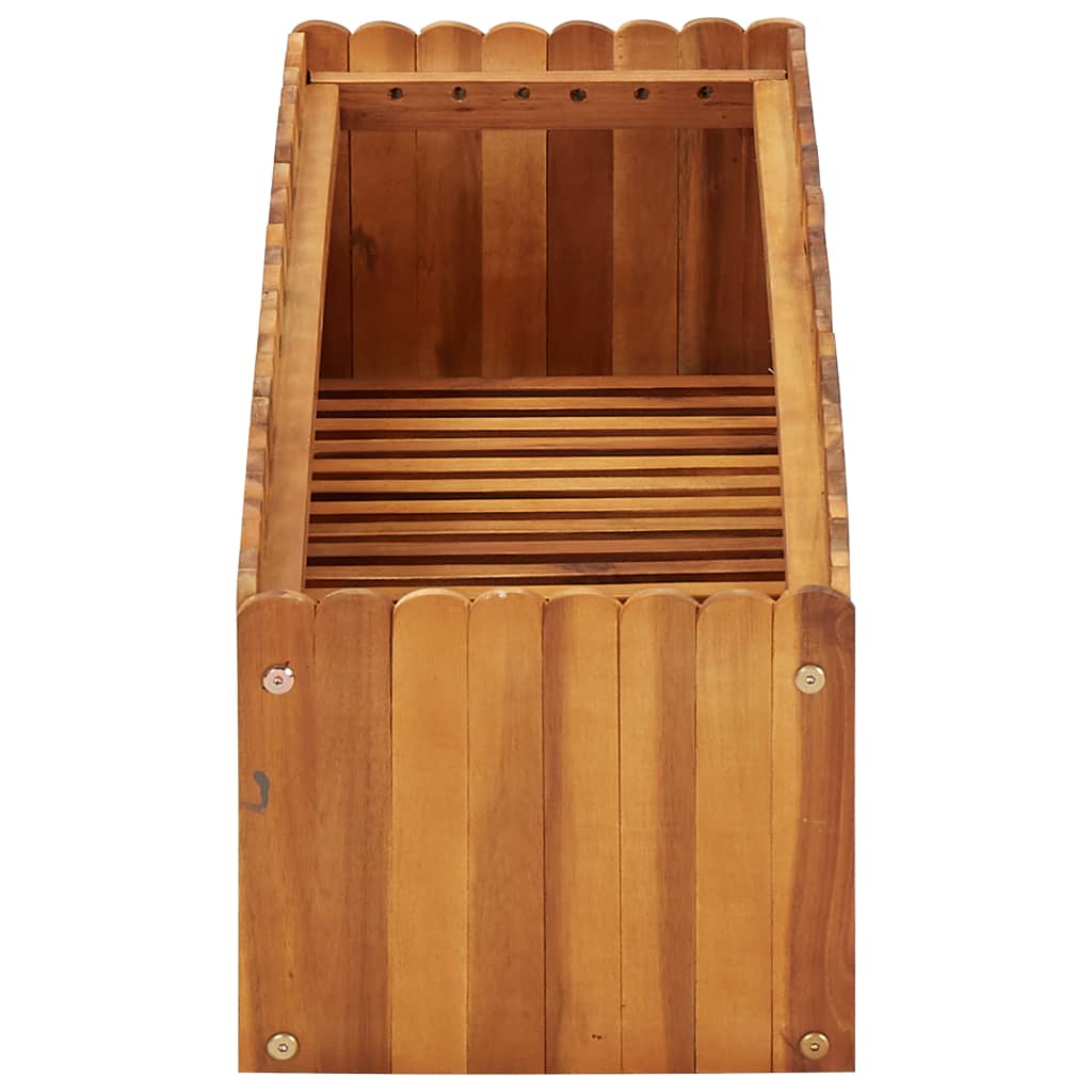 Garten-Hochbeet 100 x 30 x 25 cm Massivholz Akazie - Pazzar.ch