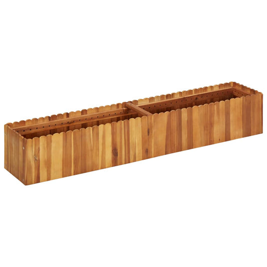 Garten-Hochbeet 150 x 30 x 25 cm Massivholz Akazie - Pazzar.ch