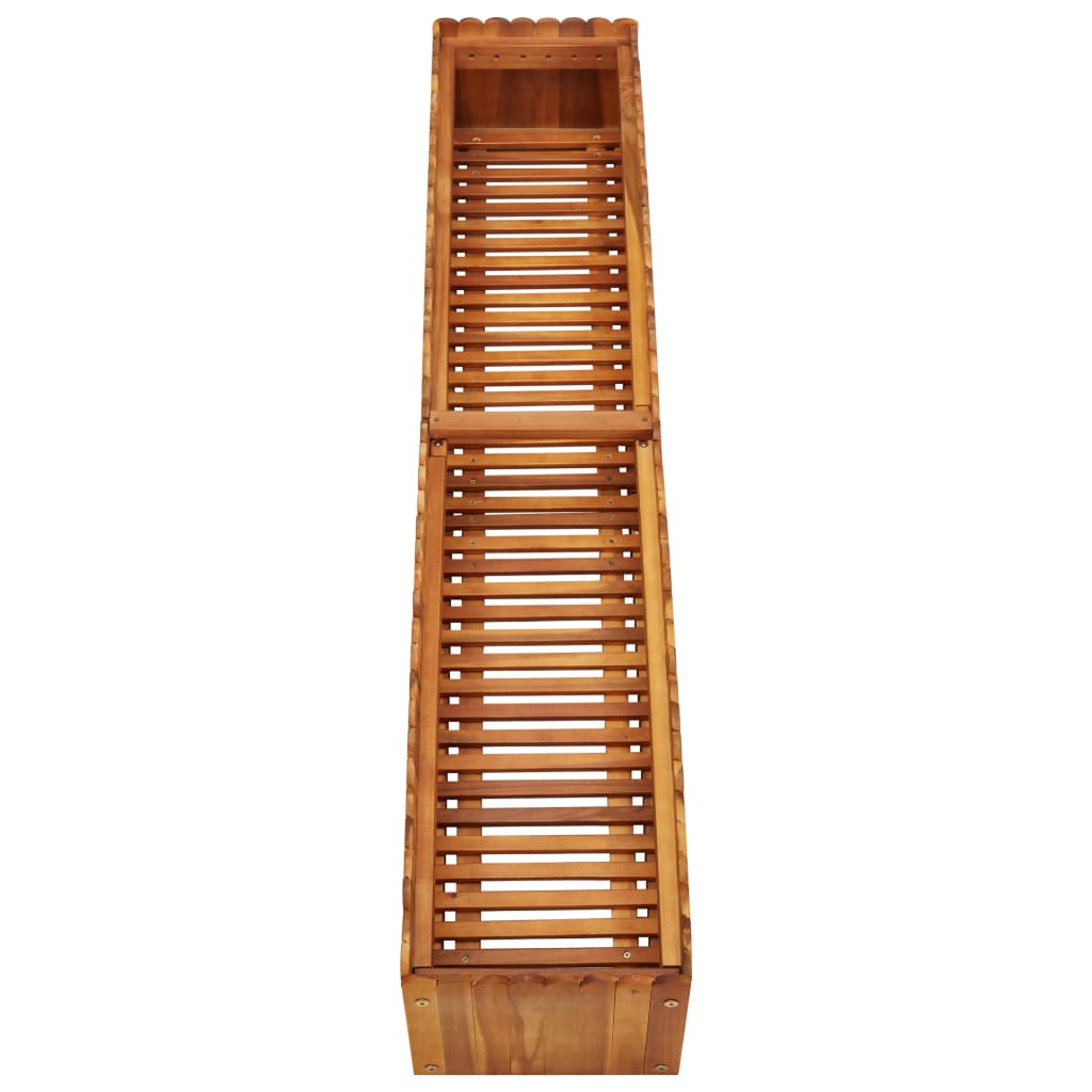 Garten-Hochbeet 150 x 30 x 25 cm Massivholz Akazie - Pazzar.ch