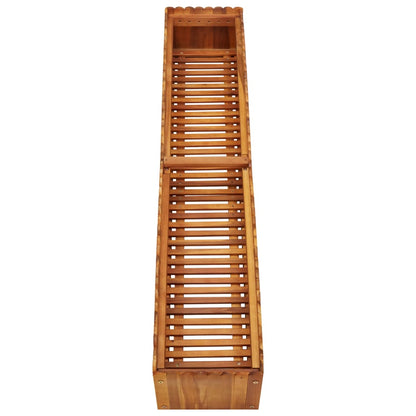 Garten-Hochbeet 150 x 30 x 25 cm Massivholz Akazie - Pazzar.ch