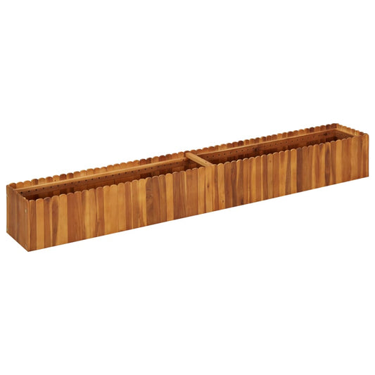 Garten-Hochbeet 200 x 30 x 25 cm Massivholz Akazie - Pazzar.ch