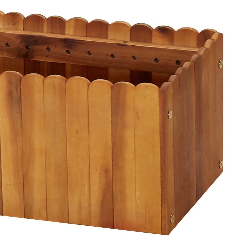 Garten-Hochbeet 200 x 30 x 25 cm Massivholz Akazie - Pazzar.ch