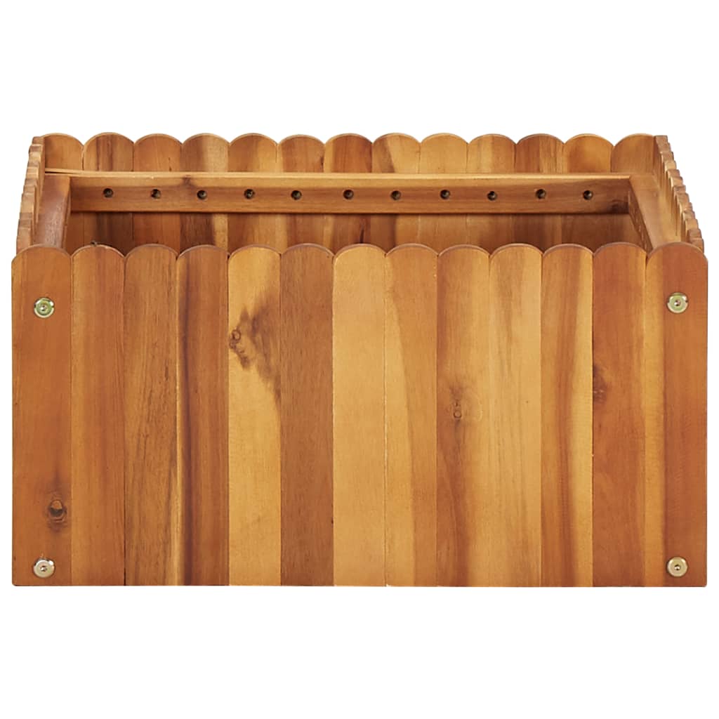 Garten-Hochbeet 50 x 50 x 25 cm Massivholz Akazie - Pazzar.ch