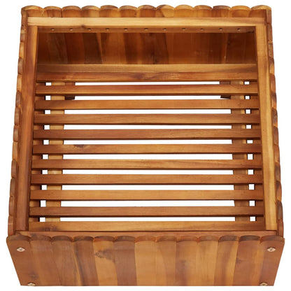Garten-Hochbeet 50 x 50 x 25 cm Massivholz Akazie - Pazzar.ch