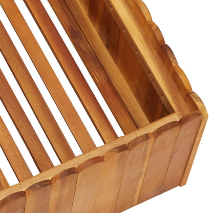 Garten-Hochbeet 50 x 50 x 25 cm Massivholz Akazie - Pazzar.ch