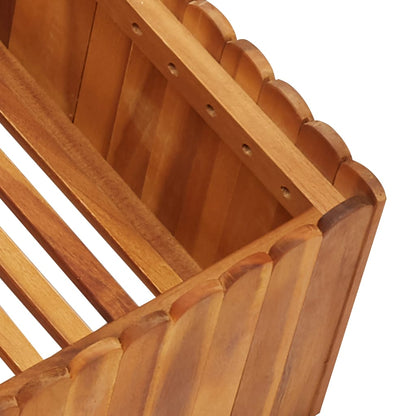 Garten-Hochbeet 100 x 100 x 25 cm Massivholz Akazie - Pazzar.ch