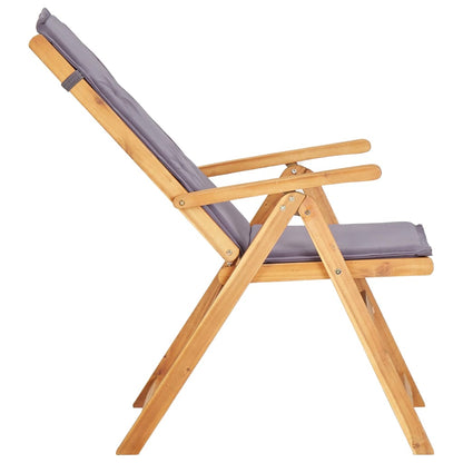 Verstellbare Gartenstühle 2 Stk. Braun Massivholz Akazie - Pazzar.ch