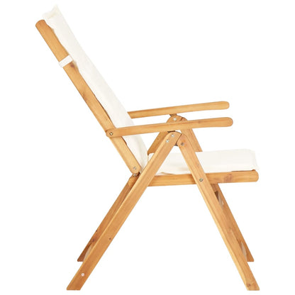 Verstellbare Gartenstühle 2 Stk. Braun Massivholz Akazie - Pazzar.ch