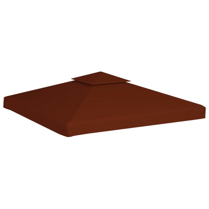 Pavillon-Dachplane mit Kaminabzug 310 g/m² 3x3 m Terrakotta - Pazzar.ch