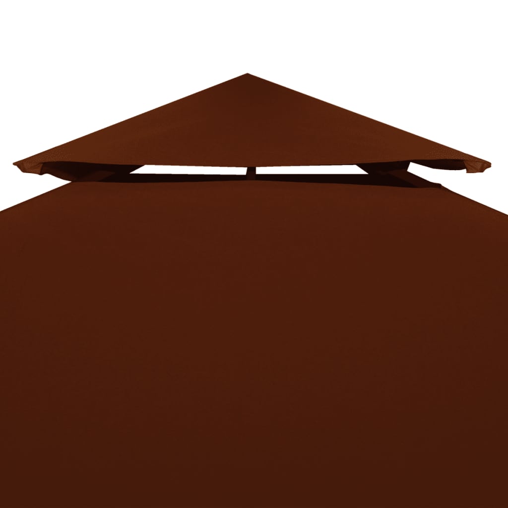 Pavillon-Dachplane mit Kaminabzug 310 g/m² 3x3 m Terrakotta - Pazzar.ch