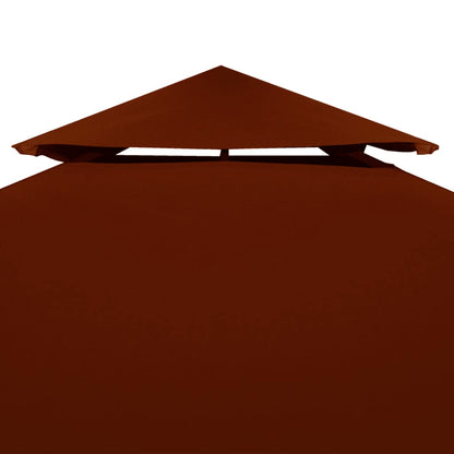 Pavillon-Dachplane mit Kaminabzug 310 g/m² 3x3 m Terrakotta - Pazzar.ch