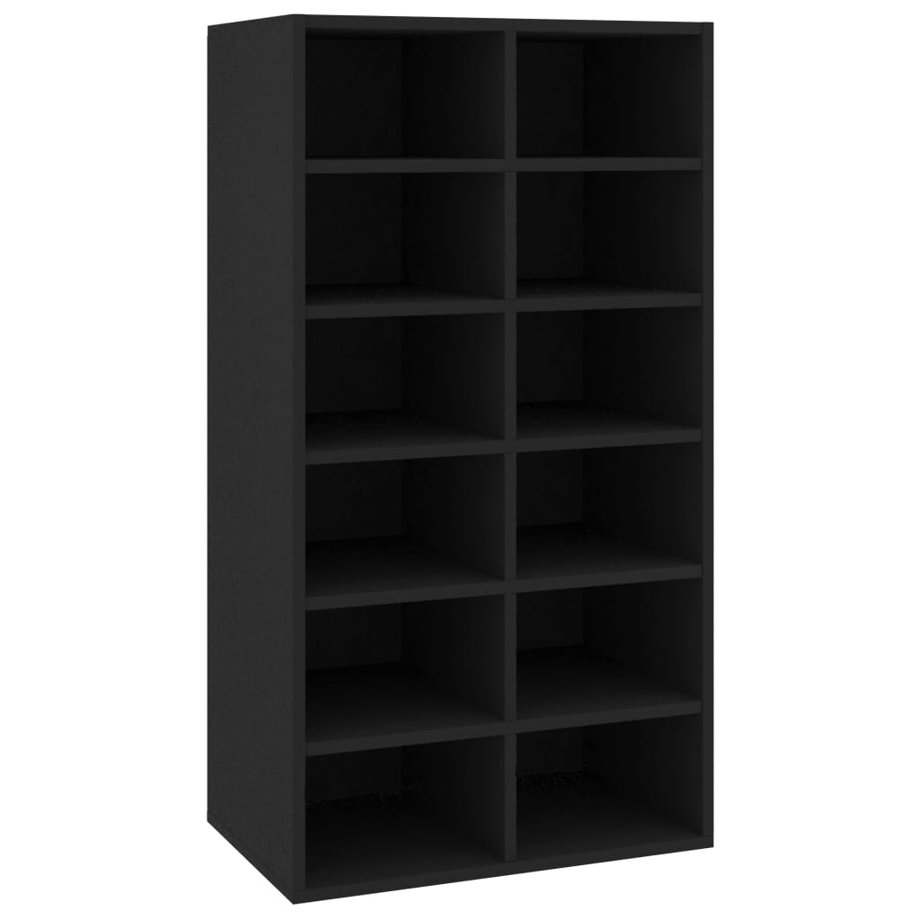 Schuhregal Schwarz 54x34x100,5 cm Holzwerkstoff - Pazzar.ch