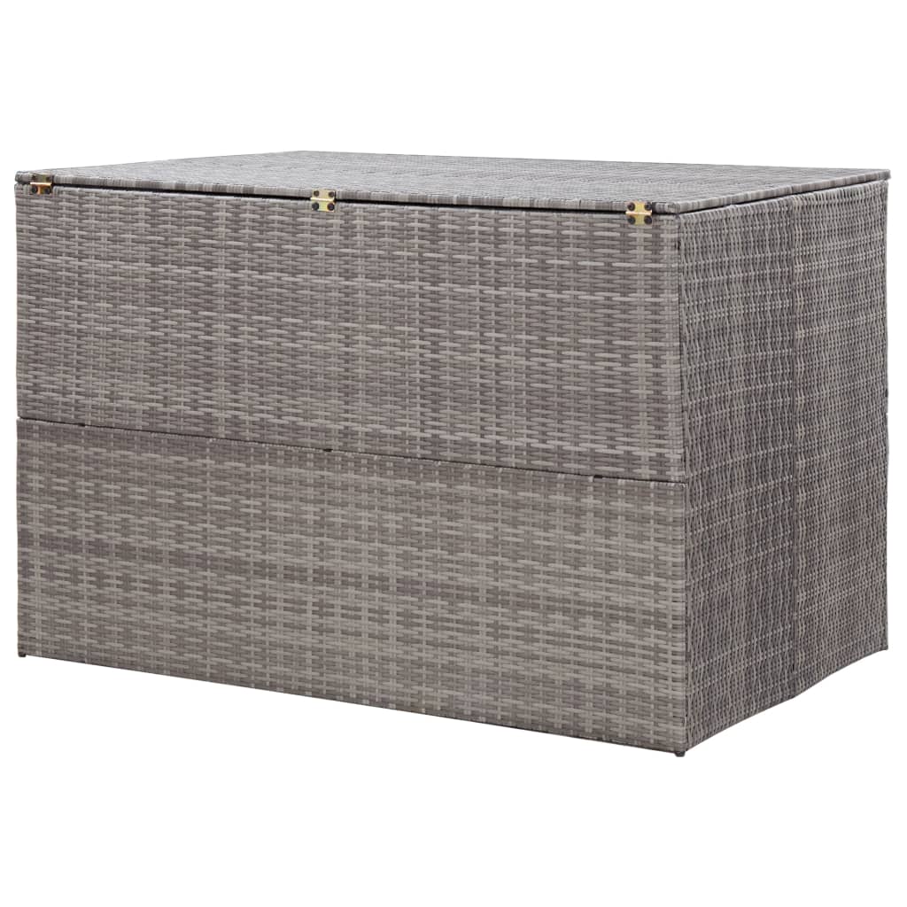 Garden-Auflagenbox Grau 150x100x100 cm Poly Rattan - Pazzar.ch