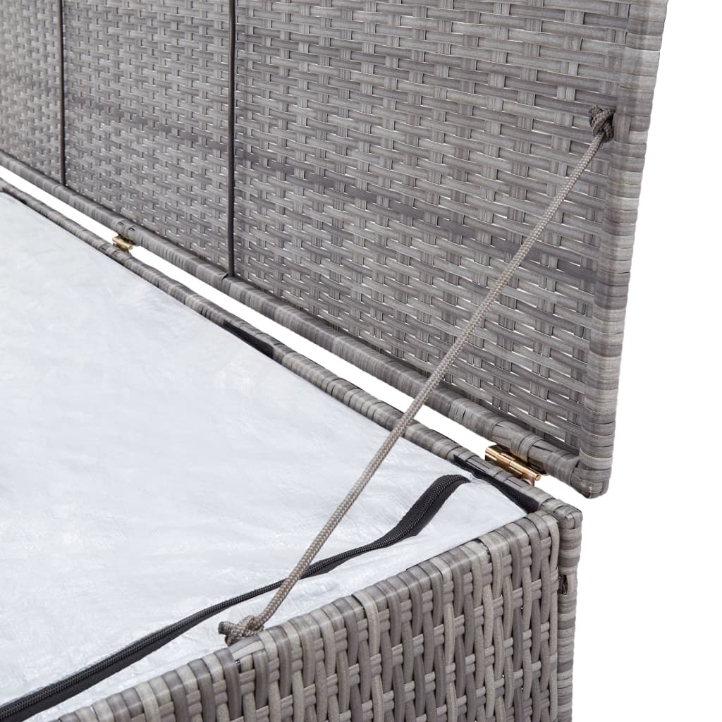Garden-Auflagenbox Grau 150x100x100 cm Poly Rattan - Pazzar.ch