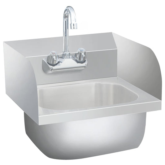 Gastro-Handwaschbecken mit Wasserhahn Edelstahl - Pazzar.ch