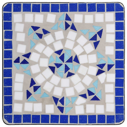 Beistelltisch Mosaik Keramik Blau und Weiß - Pazzar.ch