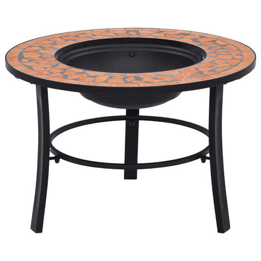 Feuerstelle Mosaik Keramik Terracotta 68 cm - Pazzar.ch