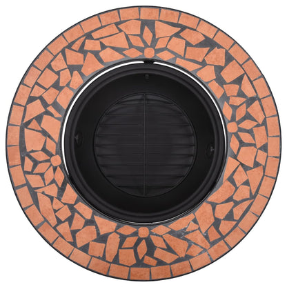 Feuerstelle Mosaik Keramik Terracotta 68 cm - Pazzar.ch