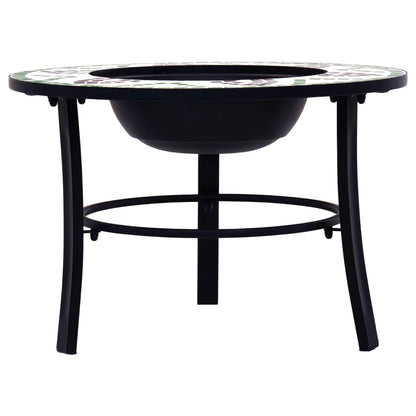 Feuerstelle Mosaik Keramik Grün 68 cm - Pazzar.ch