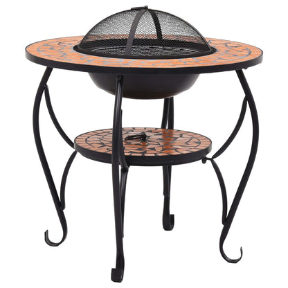 Feuertisch Mosaik Keramik Terracotta 68 cm - Pazzar.ch