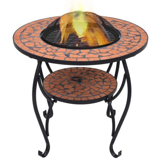 Feuertisch Mosaik Keramik Terracotta 68 cm - Pazzar.ch