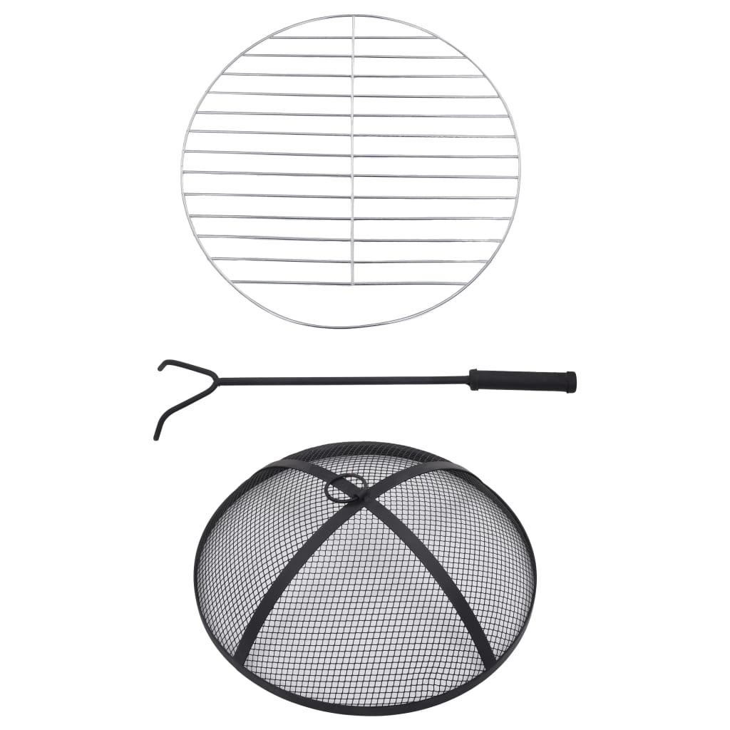 Feuertisch Mosaik Keramik Blau und Weiß 68 cm - Pazzar.ch