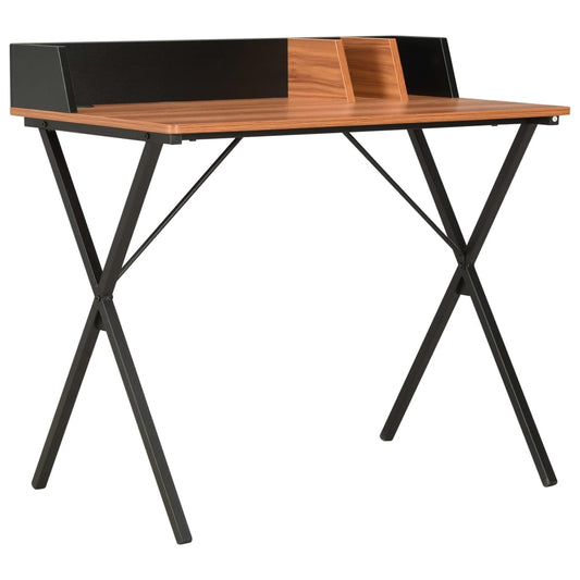 Schreibtisch Schwarz und Braun 80x50x84 cm - Pazzar.ch