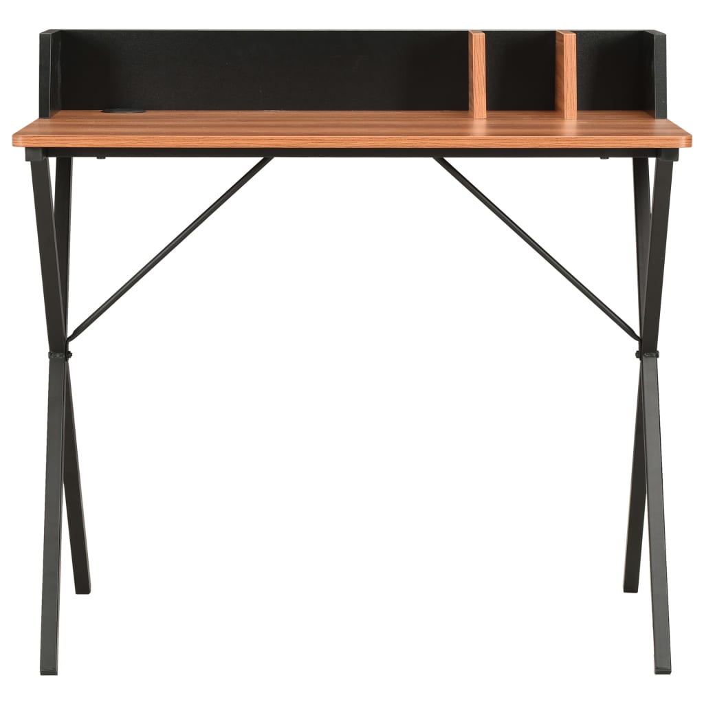 Schreibtisch Schwarz und Braun 80x50x84 cm - Pazzar.ch