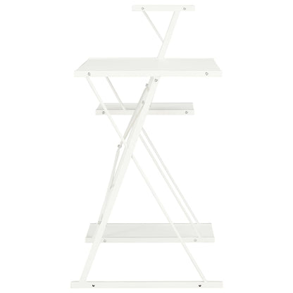 Schreibtisch mit Regal Weiß 116×50×93 cm - Pazzar.ch