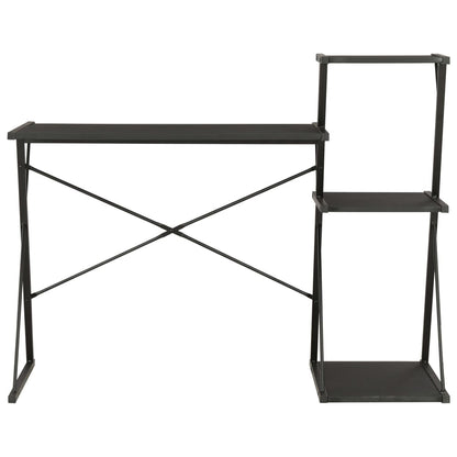 Schreibtisch mit Regal Schwarz 116×50×93 cm - Pazzar.ch
