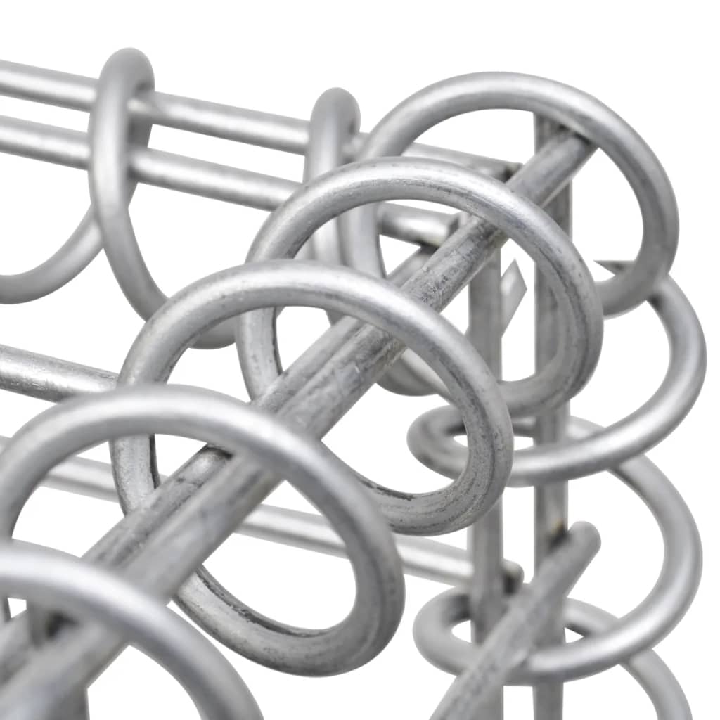 Gabionenwand für Mülltonnen Verzinkter Stahl 320×100×120 cm - Pazzar.ch