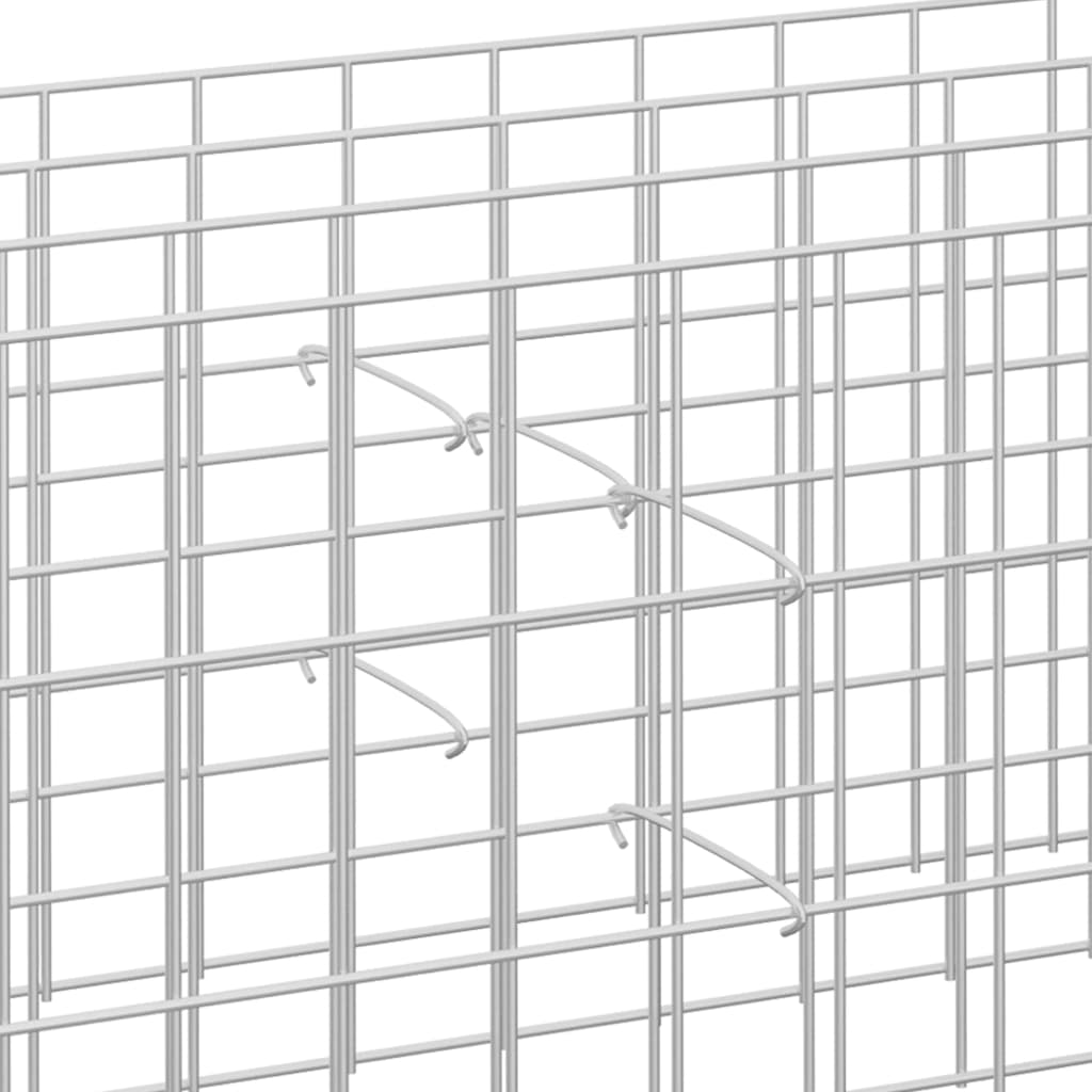 Gabionen-Distanzhalter 50 Stk. Verzinkter Stahl 10 cm - Pazzar.ch