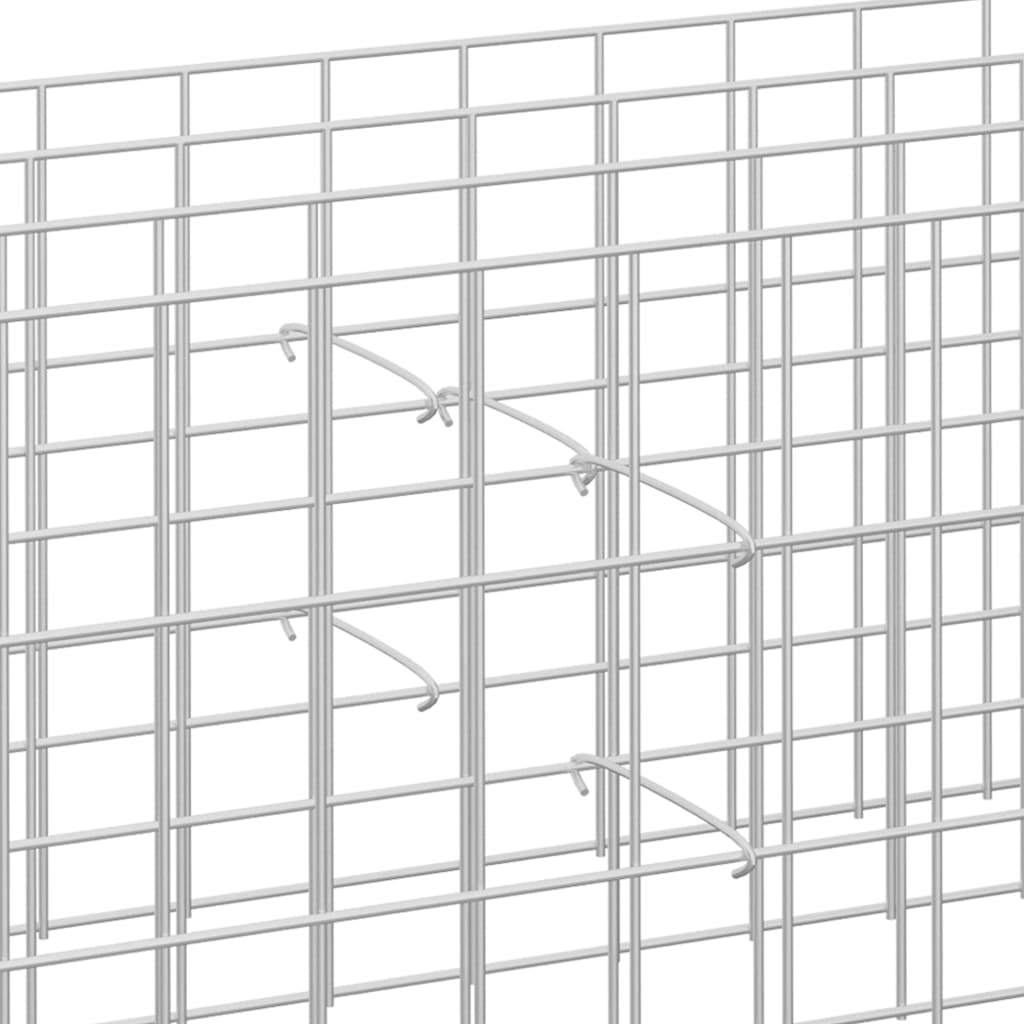 Gabionen-Distanzhalter 100 Stk. Verzinkter Stahl 15 cm - Pazzar.ch