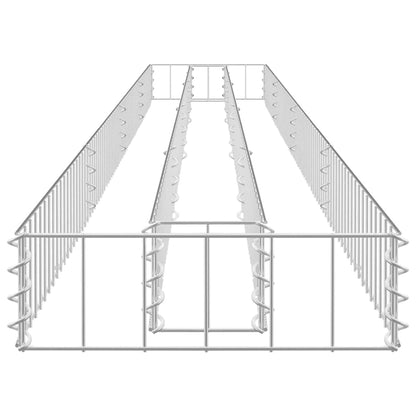 Gabionen-Hochbeet Verzinkter Stahl 360x30x10 cm - Pazzar.ch