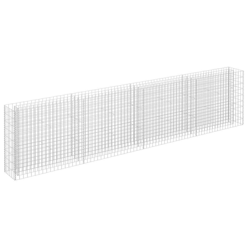 Gabionen-Hochbeet Verzinkter Stahl 360×30×90 cm - Pazzar.ch
