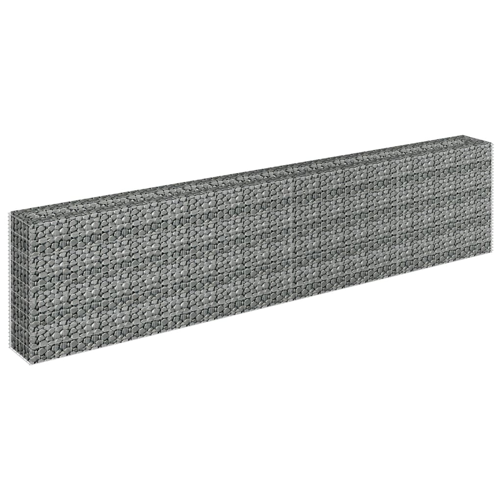 Gabionen-Hochbeet Verzinkter Stahl 360×30×90 cm - Pazzar.ch