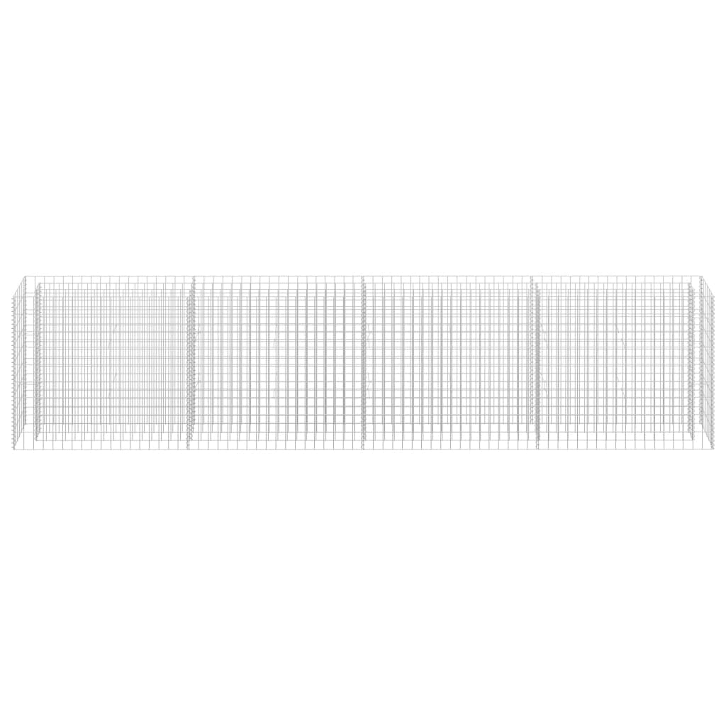 Gabionen-Hochbeet Verzinkter Stahl 360×30×90 cm - Pazzar.ch